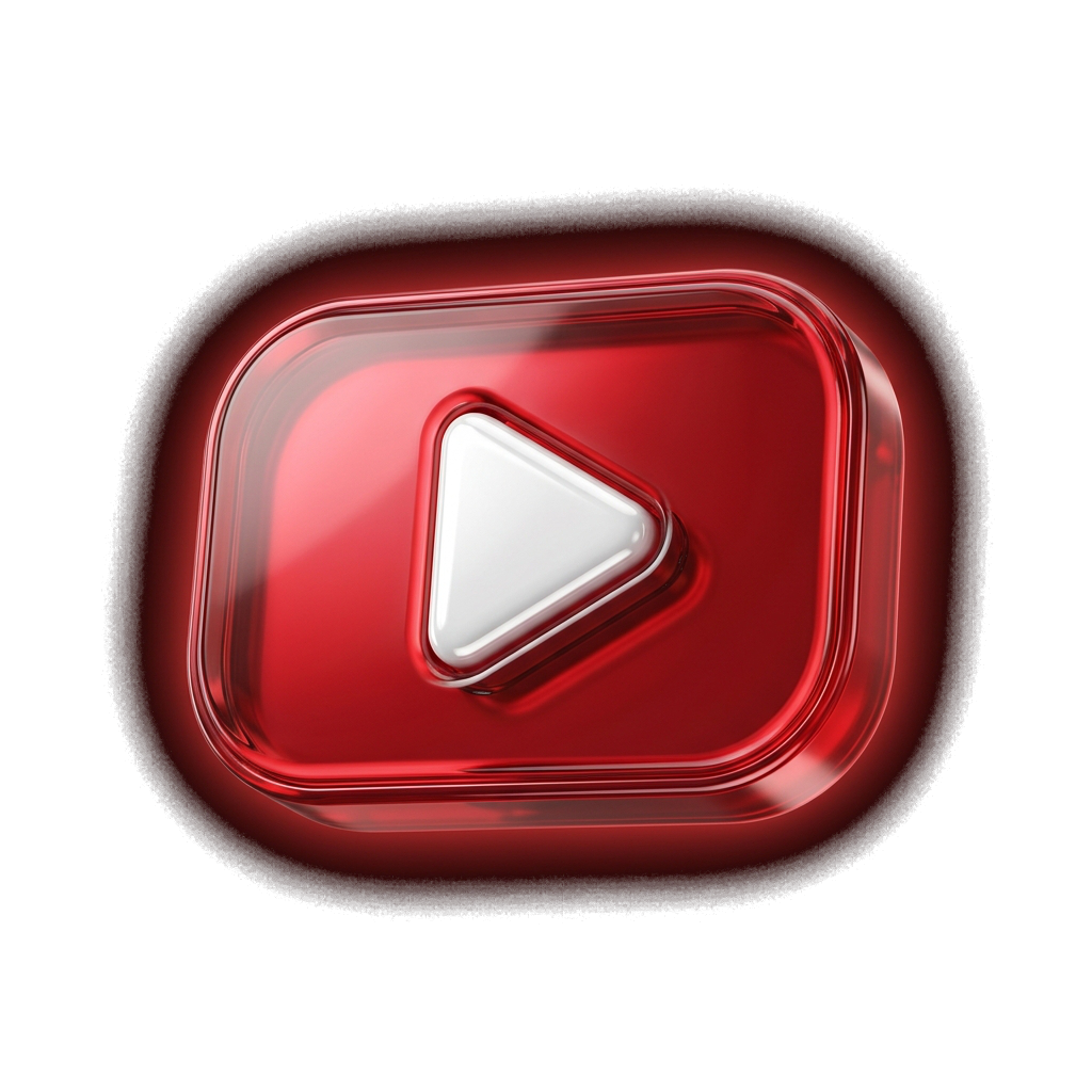 3D YouTube Logo